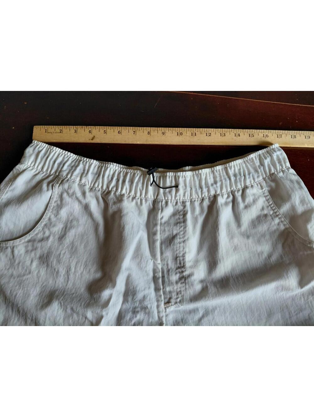 Nike Sportswear Woven Wind Pants Womens XL White Beige DM6209-030 Loose Baggy - Picture 9 of 12